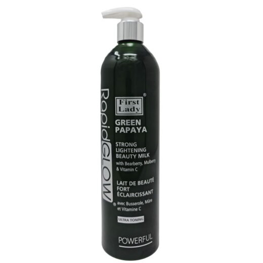 First Lady Rapid Glow Green Papaya Strong Skin Brightening Beauty Milk Lotion for extreme brightening