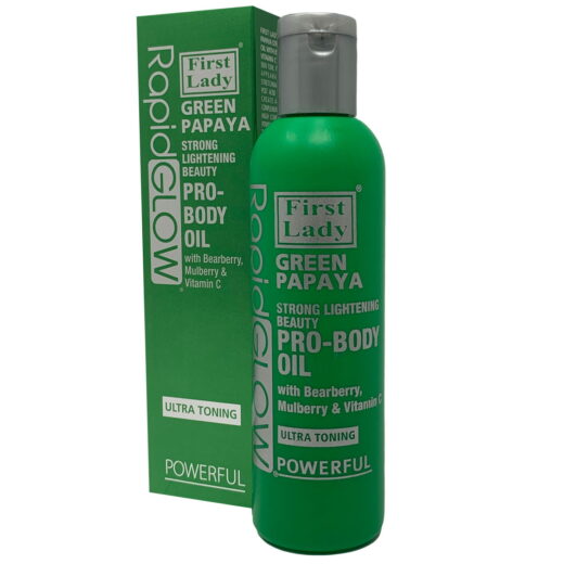 First Lady Rapid Glow Green Papaya Strong Brightening Beauty PRO Body Oil (200ml)