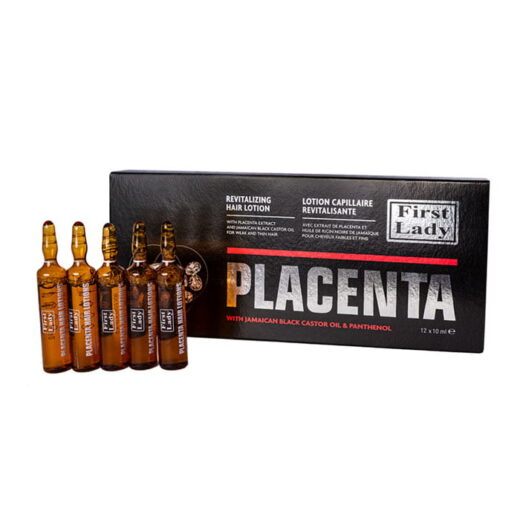 First Lady Jamaican Black Castor Oil & Panthenol, Plant base Hair Placenta Leave In Treatment to Strengthen & Moisturise Hair, Ideal for dry hair & weak hair that tends to break