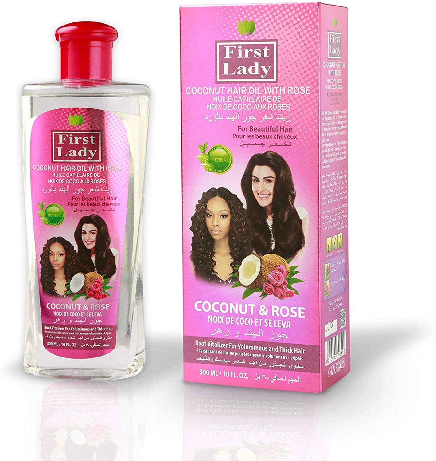 First Lady Herbal COCONUT WITH ROSE Hair Oil