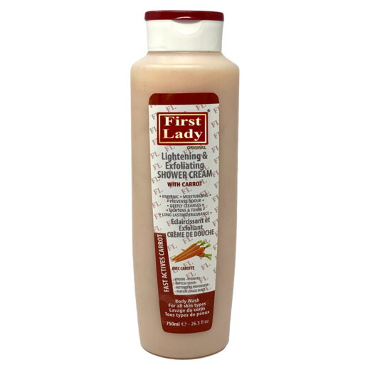 First Lady Brightening & Exfoliating Shower Cream With Carrot