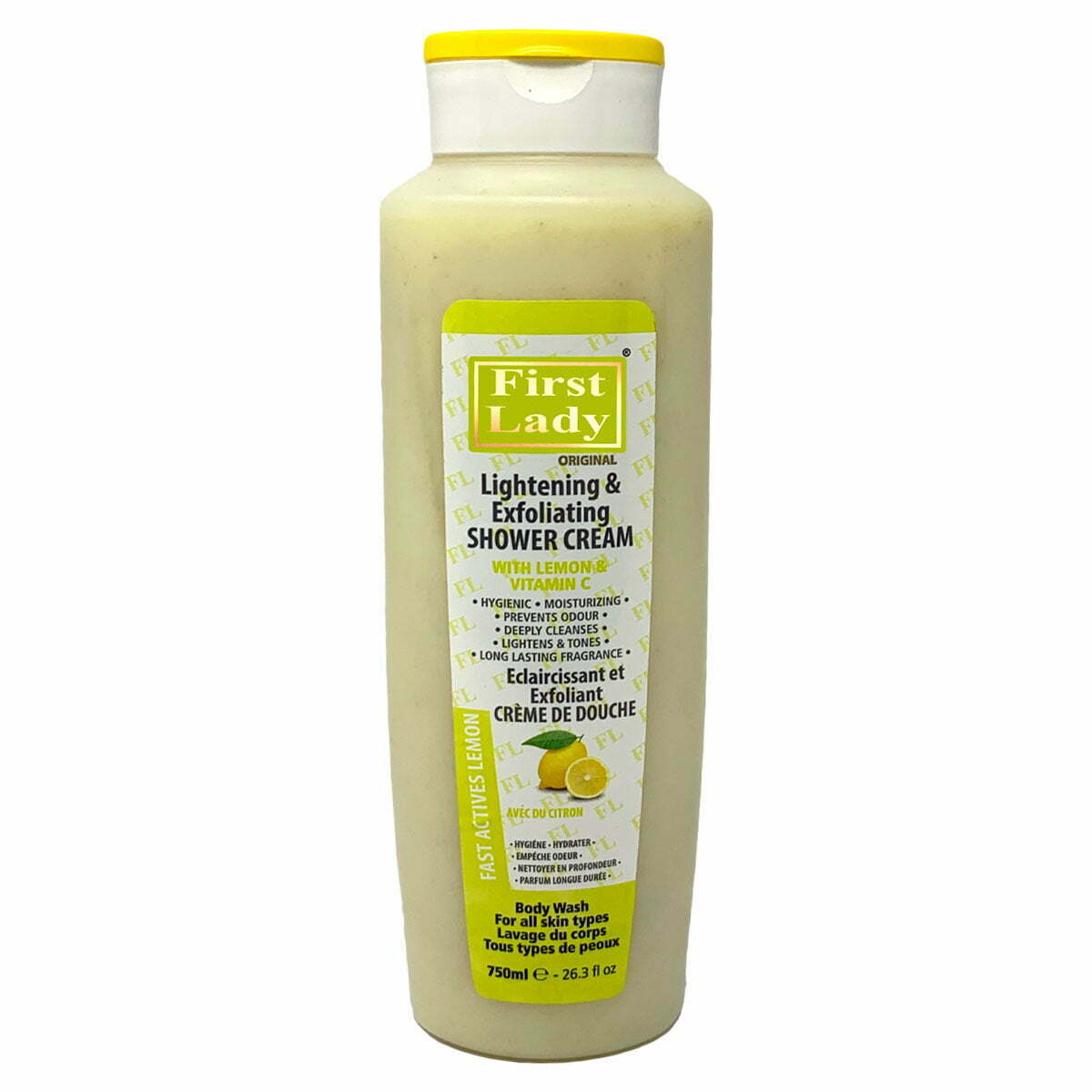 First Lady Lightening & Exfoliating Shower Cream With Lemon