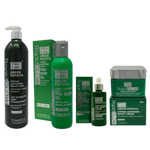 FIRST LADY RAPID GLOW GREEN PAPAYA SKIN BRIGHTENING KIT