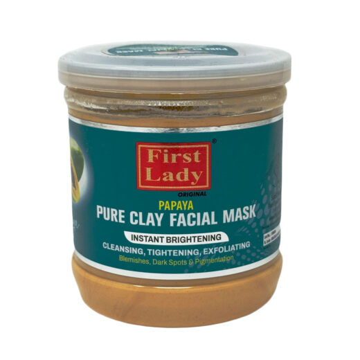 Papaya clay face mask