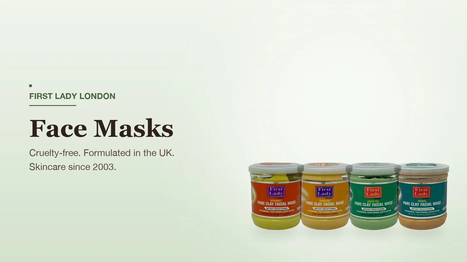 First Lady London products featured on the Clay Face Mask UK page