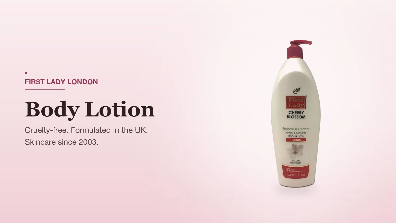First Lady London products featured on the Retinol Body Lotion UK page